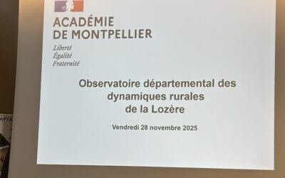 Réunion sur l&rsquo;observatoire départemental des dynamiques rurales