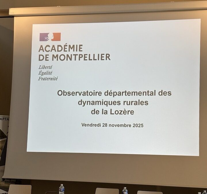 Réunion sur l&rsquo;observatoire départemental des dynamiques rurales