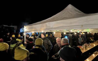 Mobilisation auprès des éleveurs au barrage de l’échangeur du Buisson – 13 décembre