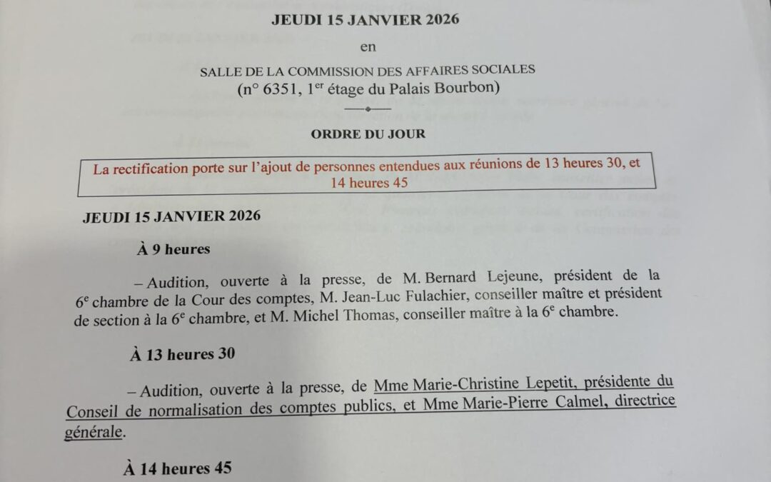 Commission d&rsquo;enquête visant à lever les incertitudes budgétaires en matière de Sécurité sociale