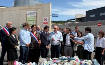 Inauguration du nouveau centre de surtri de Mende en présence du ministre de la Transition écologique