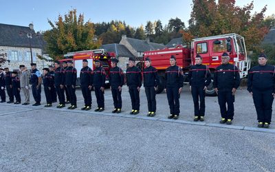 Passation de commandement et inauguration de l’extension du centre d’incendie et de secours de Fournels