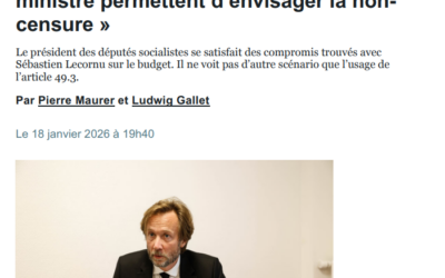 Budget 2026 : le choix de la responsabilité et de l’utilité pour les Français